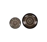 Lot de 2 Plateaux en Bambou Marron HDServe