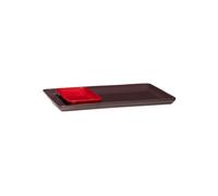 Lot de 2 plateaux en céramique bordeaux/rouge, bicolore, lave-vaisselle - Hübsch, Amare - 20x10x2 cm