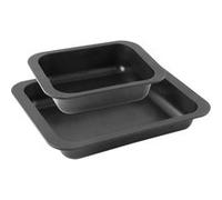 Lot de 2 plats à four rectangulaires 33 x 25 cm et 24 x 18 cm Zenker Special Cooking Noir