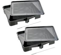 Lot de 2 plats four 39/39 cm en acier émaillé avec 2 ustensiles Zenker Special cooking