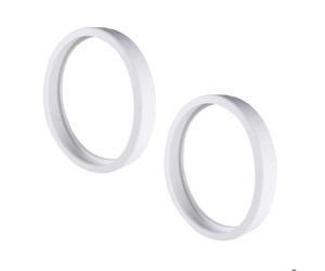 Lot de 2 pneus tout usage pour nettoyeur de piscine Polaris 180 280 360 380 C10 - NETBOAT - Gomme Tendre - Blanc