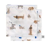 Lot De 2 Pochettes À Snack Chat Royal Bleu Multicolore TU