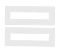 Lot de 2 pochoirs en silicone pour marquage routier et peinture d'allée Blanc Modèles flexibles réutilisables pour terrains de sport, entrepôts et projets commerciaux Facile à nettoyer Design durable