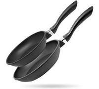 Lot de 2 poêles 20 cm et 24 cm sans PFAS Elo Alucast Noir