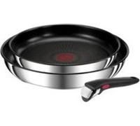 Lot de 2 poêles 22/26cm inox + poignée - Tefal - L9739002 - ingenio preference
