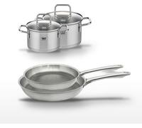 Lot de 2 poêles 24/28 cm et 2 faitouts 14/16 cm Elo Relief Passion