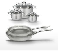 Lot de 2 poêles 24/28 cm et 3 faitouts 12/14/20 cm Elo Relief Passion