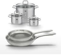 Lot de 2 poêles 24/28 cm et 3 faitouts 16/20/26 cm Elo Relief Passion