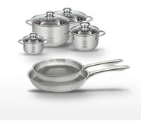 Lot de 2 poêles 24/28 cm et 4 faitouts 12/16/20/24 cm Elo Relief Passion