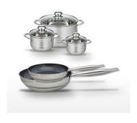 Lot de 2 Poêles 24/28cm et 3 Faitouts 12/14/20cm Elo Profi Therm Platinum