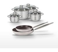 Lot de 2 Poêles 28/32 cm et 4 Faitouts 14/16/20/24 cm Elo Bistro Line