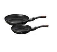 Lot de 2 poêles à frire à revêtement granit 22/26 cm BERLINGER HAUS Black Rose B