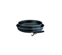 Lot de 2 poêles aluminium 24 et 28cm + 1 poignée noir - Tefal - L7239103 - ingenio so'light