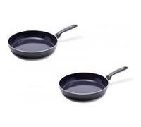 Lot de 2 poêles antiadhésives 24/28cm noir Greenpan cc001696-001 noir G