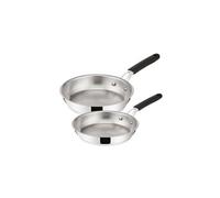 Lot de 2 poêles inox 24/28cm - Lagostina - 012896600002 -