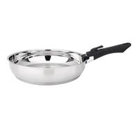 Lot de 2 poêles inox 24 et 28 cm + poignée - 341960 - Comete - BAUMALU