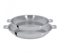 Lot de 2 poêles inox Cristel Mutine poignée amovible - 24 et 28 cm - AP5-Pack: 6a42a6c3977a5