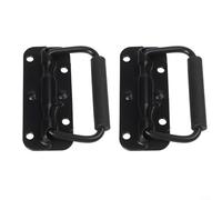 Lot de 2 poignées de coffre à ressort pour meubles de maison, armoires, tiroirs, boîtes à outils, caisses, valises de vol, fonctionnelles rétractables fiables (100 mm)