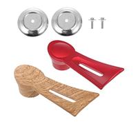 Lot de 2 poignées de couvercle en acier inoxydable pour ustensiles de cuisine - 15 x 6,7 x 4,3 cm
