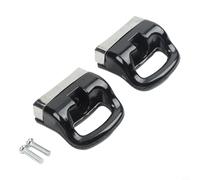 Lot de 2 poignées de rechange pour autocuiseur Poignée latérale Bakélite Métal Faitout Vapeur Tête de lait Accessoires Noir Résistant à la chaleur