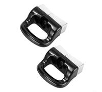 Lot de 2 poignées de rechange pour cuiseur vapeur | Construction en métal, finition résistante à la rouille, couleur argent noir, taille 7 x 6,5 cm, durable