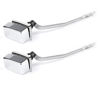Lot de 2 poignées de toilette de rechange compatibles avec les poignées de toilette Kohler à montage latéral pour Kohler 85114-CP - Chrome poli