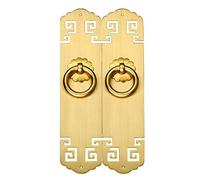 Lot de 2 poignées tiroir en laiton antique for armoire(Gold)