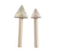 Lot de 2 pointes de fer à souder triangulaires plates en laiton, soudage efficace du plastique, adaptées à divers articles en plastique, pointe de conduction à chauffage rapide