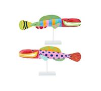 Lot de 2 Poissons Déco sur Pied "Umi" 90cm Multicolore