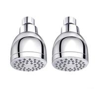 Lot de 2 pommeaux de douche haute pression avec support mural pour maisons à basse pression, filtre à eau de pluie et réglage du joint à rotule en laiton