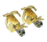 Lot de 2 porte-balais de carbone N413349 pour meuleuse d'angle | Ce lot de 2 porte-balais de carbone en acier assure un contact électrique fluide et une performance constante du moteur pour