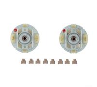 Lot de 2 porte-balais de charbon de moteur RS550 avec 8 balais de charbon 6270D 6271D 6280D BDF343 et pour Bosch GSR 14.4-2 GSR 18-2 PSR 14.4 LI DCD710 pièce de rechange