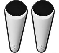Lot de 2 porte-ciseaux magnétiques blancs avec design de drainage pour le stockage à sec, organisateur d'ustensiles de cuisine à forte adsorption pour réfrigérateur, gobelet à ustensiles en plastique