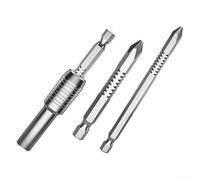 Lot de 2 porte-embouts de tournevis magnétiques de 6,35 mm, tige hexagonale télescopique, tige concentrique non oscillante pour outils à main (douille + embout 65 + 100 mm)