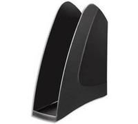 Lot de 2 Porte-revues en polystyrène pour format A4 - Dimensions : L25,7 x H26 x P7,5 cm coloris noir G