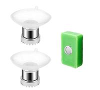 Lot de 2 Porte-Savons Magnétiques Muraux, Aimant Savons,Fixation Solide, Porte-Savons De Douche sans Perçage, en Acier Inoxydable pour Salle De Bain Et Cuisine