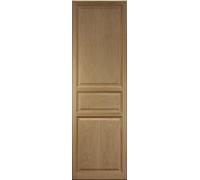 Lot de 2 portes de placard coulissantes bois plaqué chêne H200 x L63 cm