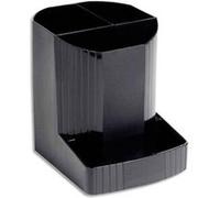 Lot de 2 Pots à crayons ECO BLACK en PP recy imensions : H 12,3 x Ø9 cm G