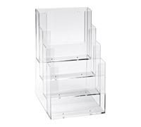 Lot de 2 - Présentoir de table 4 cases Taymar A5 transparent - Présentoirs de comptoir - Bruneau