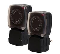 Lot de 2 programmateurs extérieurs mécaniques IP44 - Chacon