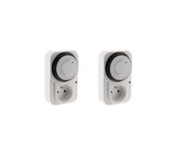 Otio - Lot de 2 programmateurs journaliers mécaniques + voyant 3500W