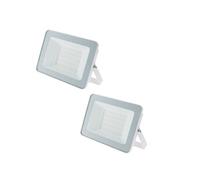 - Lot de 2 projecteurs LED chantier 50W 5000lm IP65 - Blanc