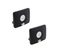 - Lot de 2 projecteurs LED étanches 10W avec détecteur - Elexity