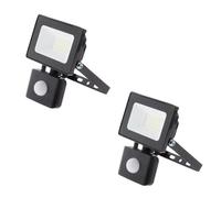 Lot de 2 projecteurs LED Sensor 10W IP65 6500K - Zenitech