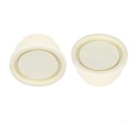 Lot de 2 protections antidérapantes en caoutchouc pour échelle de piscine - Pour escaliers mécaniques sous-marins standard - Blanc et noir - 6 x 3,3 cm (blanc)
