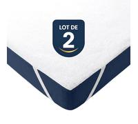 Lot de 2 Protège-matelas 90x190 cm - 4 Coins Élastiques - Imperméable & Silencieux - Mazenna