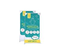 Lot de 2 Protege Matelas Bébé Anti Acariens - Bouclette 100% coton - Imperméable - 50x85 cm