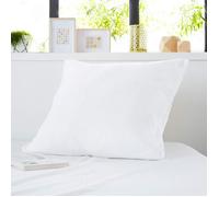 Lot de 2 protège oreillers molleton coton confortable et absorbant 65x65 cm - Blanc - SweetNight