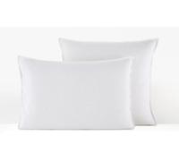 Lot de 2 protège taies d oreiller en flanelle 100% coton : 65 x 65 cm