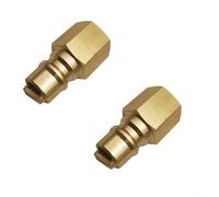 Lot de 2 raccords de tuyau de gaz pour réservoir à connexion rapide de 3/8" en laiton pour baie de propane GPL